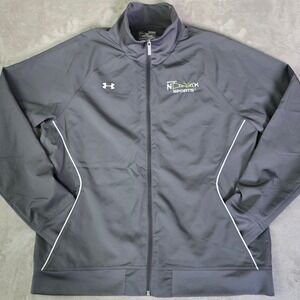 Under Armour Womens XL Grey All Season Gear Sports Track Jacket Full Zip
